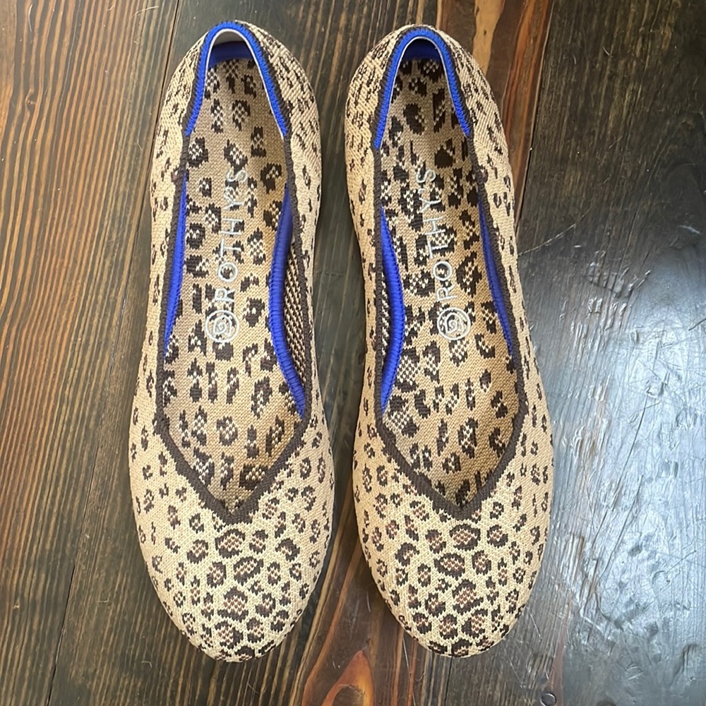Rothy’s cheetah flats - size 10